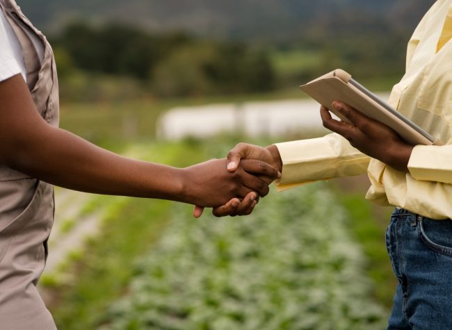 vue-laterale-femmes-se-serrant-main
